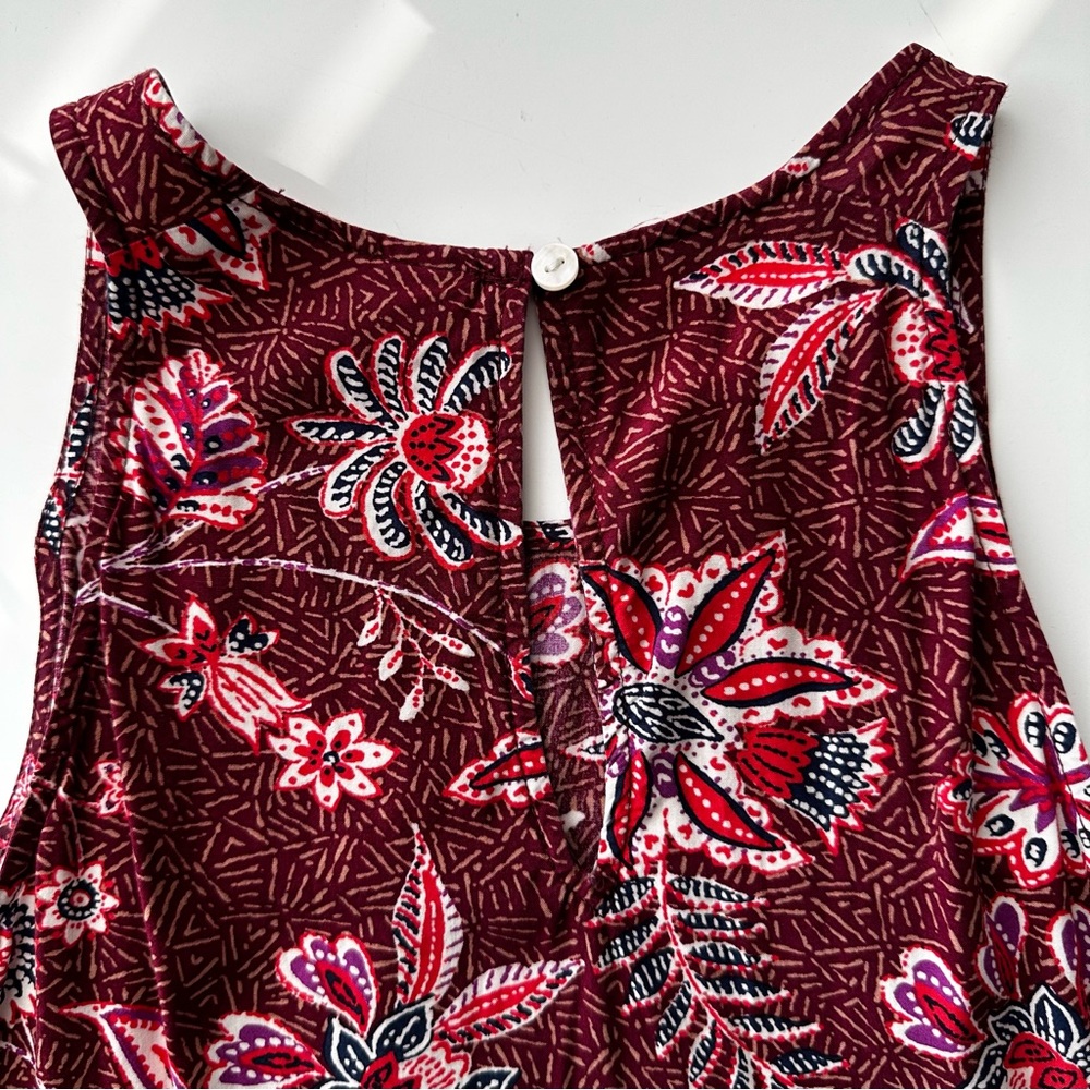 Floral Print Racerback Tank - Picture 4 of 5